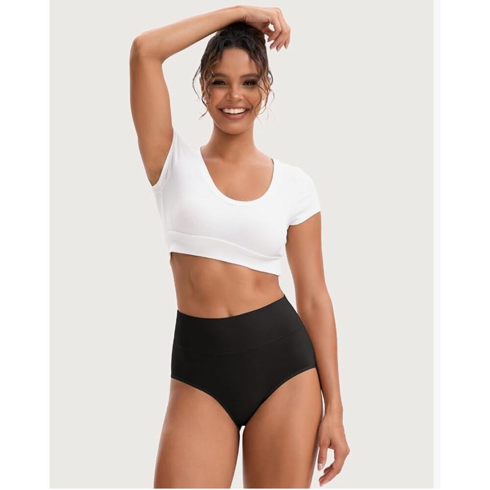 INNERSY Women's Underwear Soft Panties sz XL High Waisted Briefs 3 Pair NEW